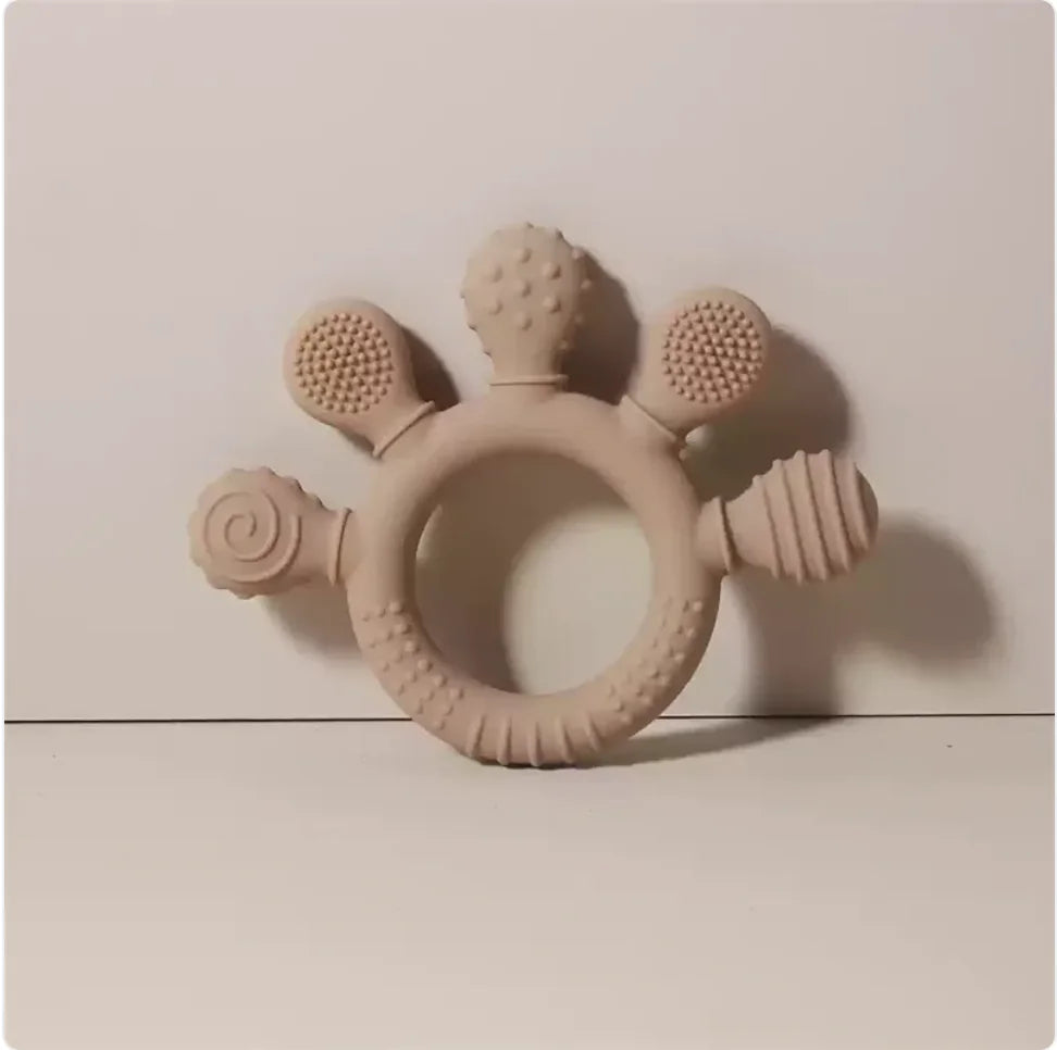 Anneau de dentition en silicone pour bébé