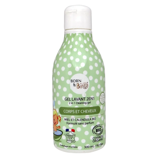 Gel Lavant 2 en 1 pour Bébé  - Certifié bio