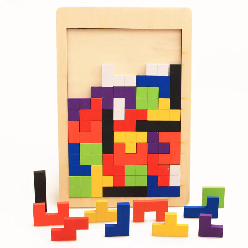 Puzzle éducatif en bois pour logique enfant