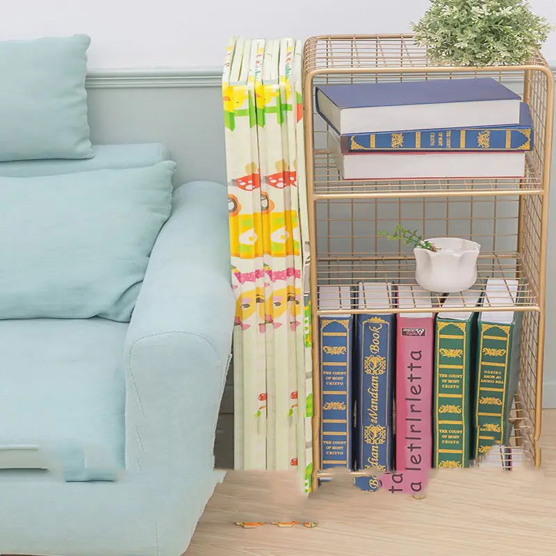 Alfombra de juego plegable gruesa y aislante del frío para bebés