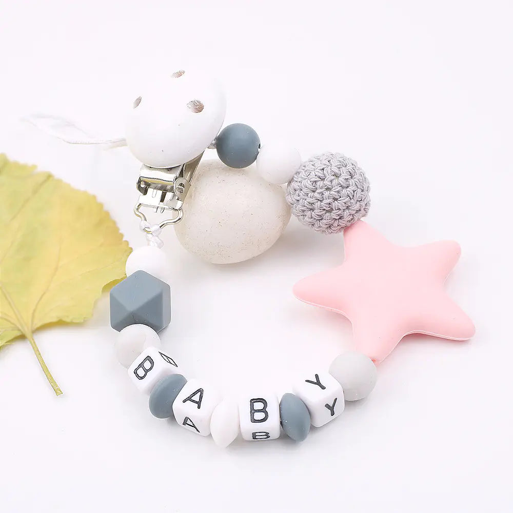 attache tetine silicone