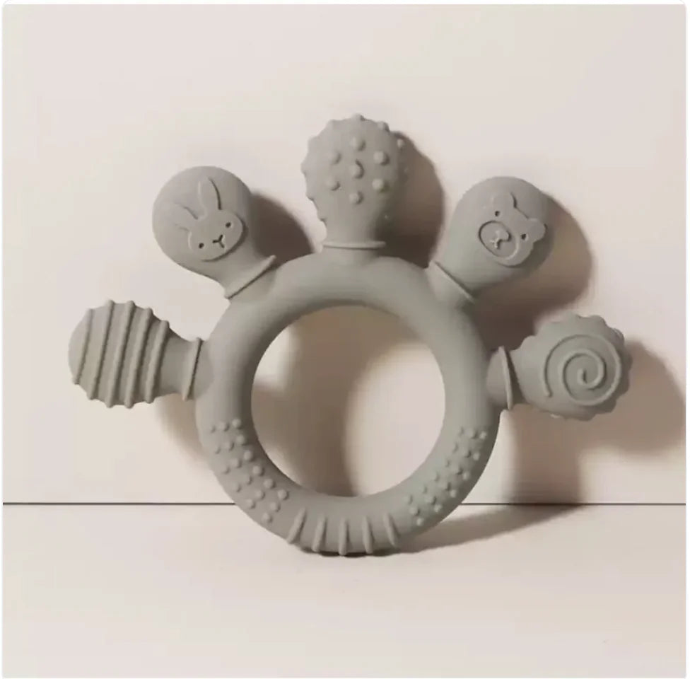 Anneau de dentition en silicone pour bébé